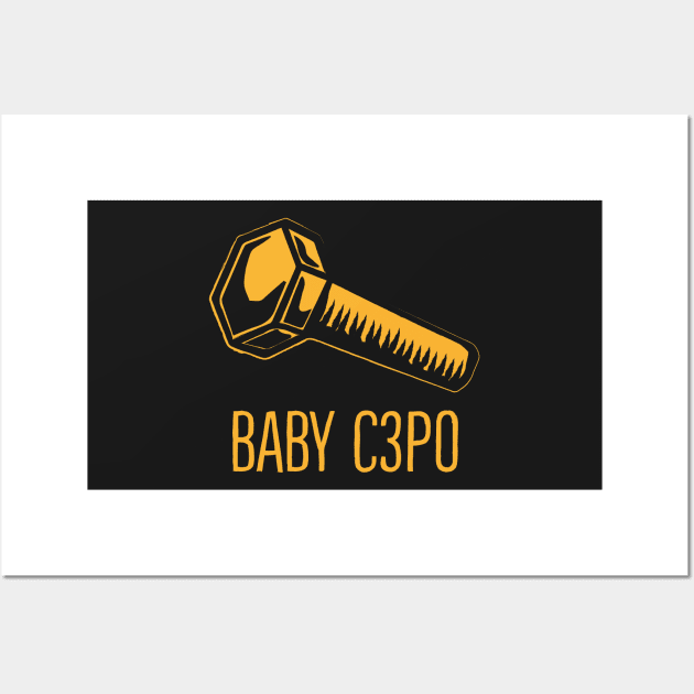 baby c3po Wall Art by PAINTMONKEYS